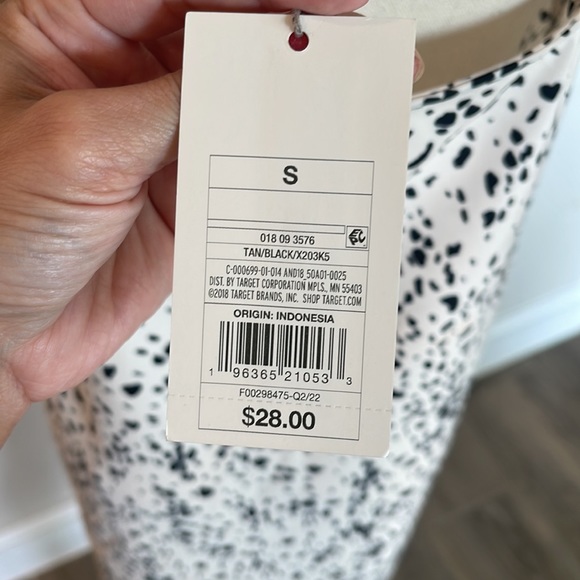 NWT A New Day Dalmatian Print Slip Dress 🖤 sz Small - Picture 10 of 10